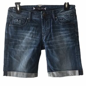 Vigoss denim Bermuda shorts with cuff